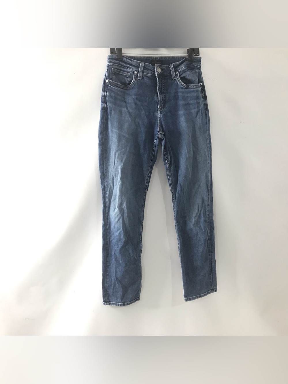 Silver Avery Straight Jeans Womens W31 x L31 Stretch Medium Wash Denim Blue Pant